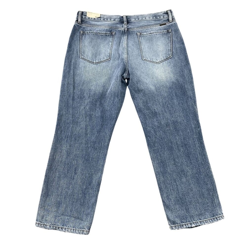 NWT Kancan Jeans Womens 31 High Rise Boyfriend Patch Denim - Picture 2 of 10